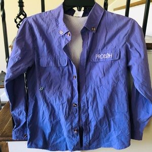 Girls Purple Prodoh Fishing Shirt Size M (10-12)
